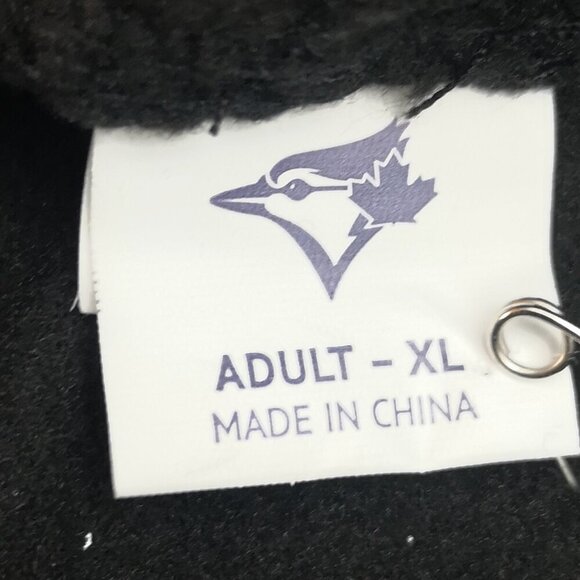 Blue Jays City Connect Unisex Size XL Short Sleeves Fleece Lined Black Hoodie - Picture 3 of 8
